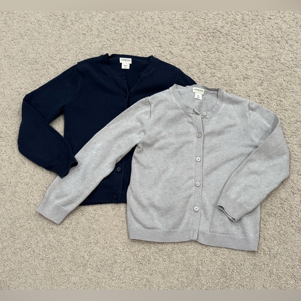 Crewcuts Navy and Gray Cardigan Duo